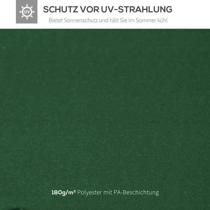 Тент для павільйону 3x3 м, водовідштовхувальний. Заміна тенту для металевого павільйону. Тент для садового павільйону, намет для вечірок, садовий намет. Поліестер, темно-зелений.