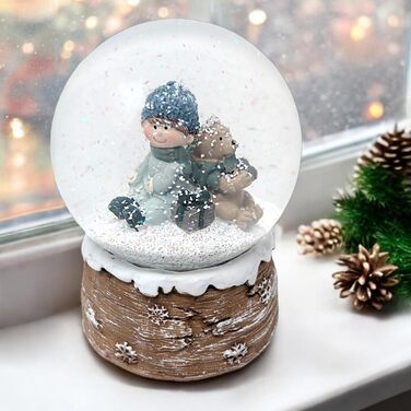 Сніжковий куля Com-Four® – святкова прикраса з блискучим снігопадом! [Асортимент варіюється]