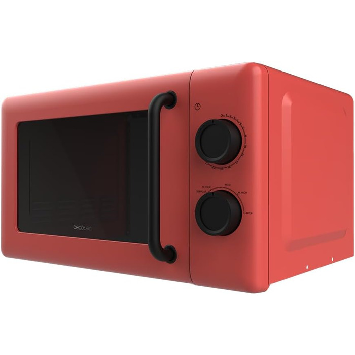 Мікрохвильова піч Cecotec Proclean 3010 Green 20L, 700W, 6 рівнів потужності, функція розморожування, таймер 30 хв, зелений колір