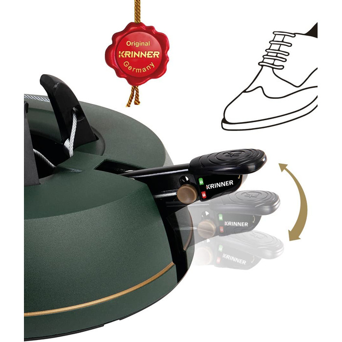 Підставка для різдвяної ялинки Krinner Comfort Grip S 3 л 34 см зелена