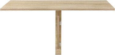 Настінний розкладний стіл 100x60x58 см Розкладний стіл Настінний стіл Стіл для економії простору Дубовий вигляд