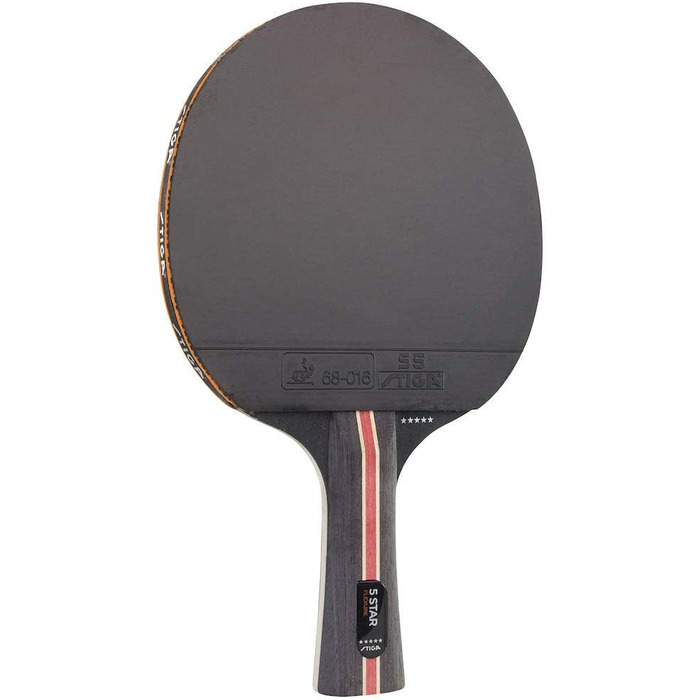 Зіркова ракетка для настільного тенісу Stiga Flexure, професійна ракетка для планшетного тенісу ITTF, чорний / червоний, 5-