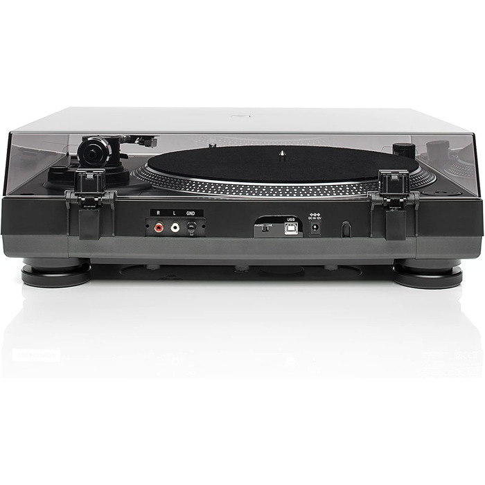 DJ-програвач Dual DTJ 301.1 USB, 33/45 об/хв, пітч-контроль, магнітна голівка, підсвітка голки, чорний