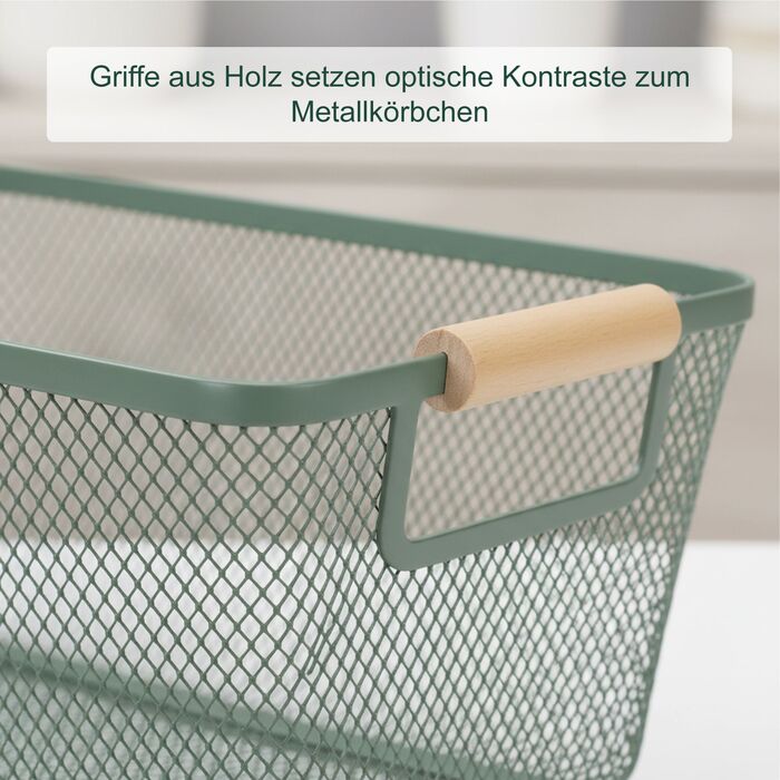 Кошик Relaxdays з дерев’яними ручками