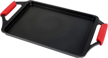 МИ ГОТУЄМО Сковорода Ecostone, індукційна сковорода-гриль 37 х 25 см, литий алюміній, антипригарне покриття Xtra DUPONT Екологічний