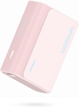 Порти, для iPhone, Samsung, iPad, MacBook, Dell (рожевий), 10000mAh 30W Power Bank, USB-C, 2