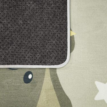 Дитячий килимок Дитячий килимок Коала Слон Хмари Зірки Небо Місяць, Колір Розмір (80 х 150 см, бежевий)