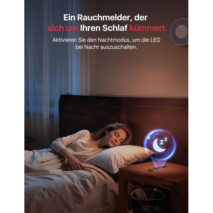 X-Sense Детектор диму з Wi-Fi, голосовим оповіщенням та 17 зонами, 33 мм, 12 шт. (з базовою станцією) XS0B-MR121, для дому