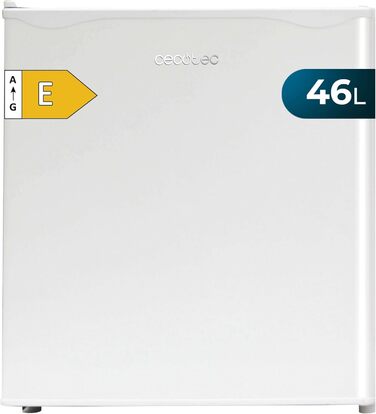 Міні-холодильник Cecotec 46 л GrandCooler 20000 л SilentCompress, 48,7x48 см, низьке споживання, білі дверцята