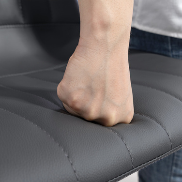 Набір з двох барних стільців у ретро-стилі, з підставкою для ніг, регульованої по висоті, розміром 43 см x 49,5 см x 111 см