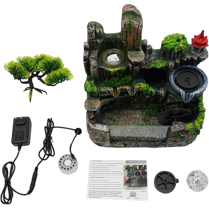 Настільний фонтан Zimmerbrunnen: міні-фонтан для дому, офісу, саду, кімнати, медитації, декору, подарунка