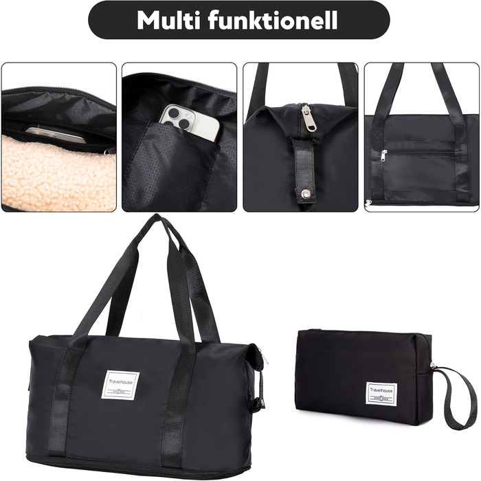 Набір валіз Travelhouse Ascona 5-в-1 (75/65/55 см) з TSA-замком, Spinner-колесами, ABS+PC, темно-зелений (чорний)