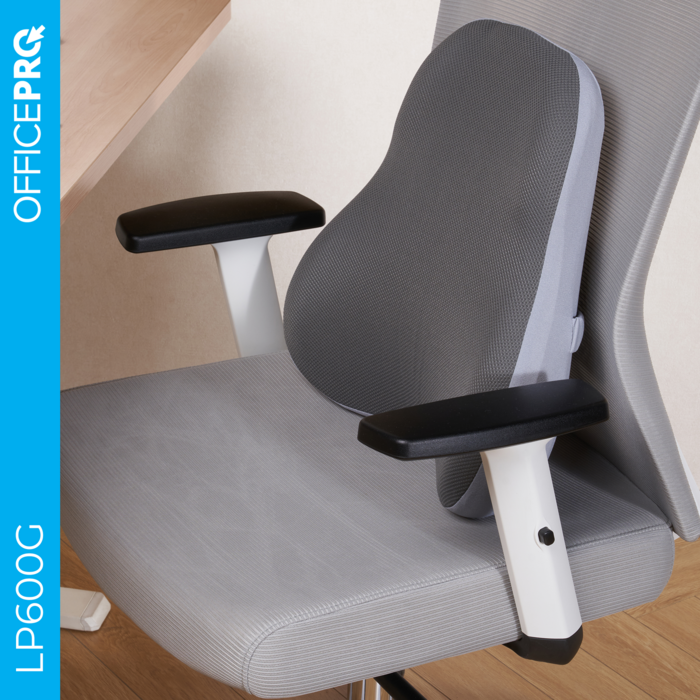 Ергономічна подушка для попереку OfficePro LP600G Gray