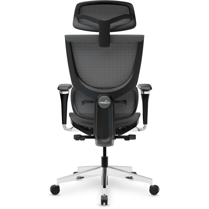 Крісло Mealux S8 Air Black (арт. HF-S8P M/B)