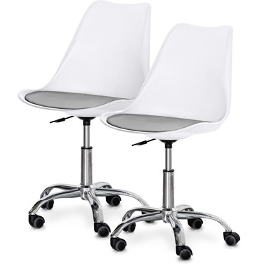 Комплект (2шт) крісло Evo-Kids Capri White / Grey (арт H-231 W/G -Х2)