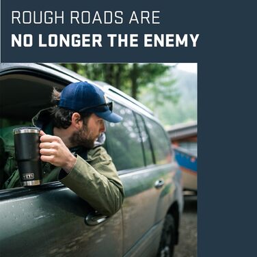 Термос YETI Rambler з кришкою Stronghold, чорний, 20 oz (591 ml)