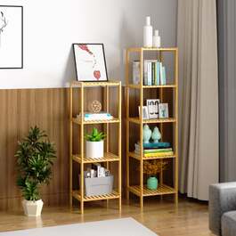 Стояча полиця бамбук 110x33x33см