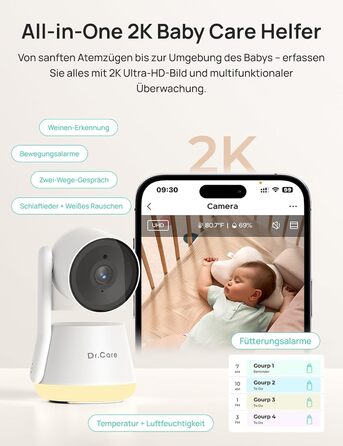 Відеоняня Dr.Care LumiView з камерою та монітором 5