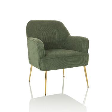 Крісло-релакс Тассос, тканина зелена, hjh LIVING