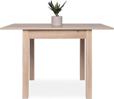 Обідній стіл Inter Trade Corporation Küchentisch: білий (Sonoma Eiche), 80-120 x 80 см, з висувною панеллю