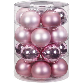 Чарівні різдвяні кулі зі скла 6 см, 20 шт. ялинкові кулі, Колір (Рожевий рум'янець-світло-рожевий Світло-рожевий)