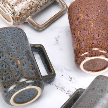 Набір кавових чашок EYMPEU 4 шт., 450 мл, дизайн 