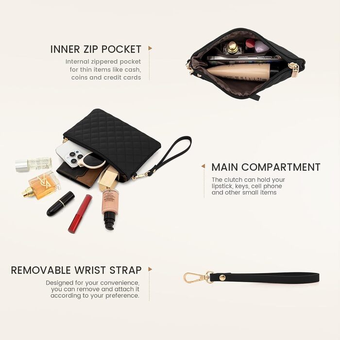 Сумка для ноутбука LOVEVOOK 15.6 дюймів, жіноча, для роботи, навчання, офісу, університету, чорна