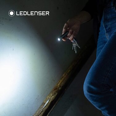 Брелок Ledlenser K6R, 400 люмен, що перезаряджається, з інтерфейсом USB-A, з червоним світлом (сірий) (сірий колір безпеки K6R)