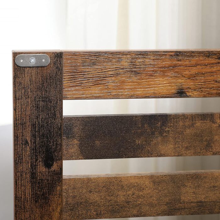 Підставка під раковину VASAGLE, шафка для ванної кімнати, 60 x 30 x 63 см, шафка для ванної, комод для зберігання з 2 дверцятами-решітками, з регульованою полицею, вінтажний коричневий BBK04BX