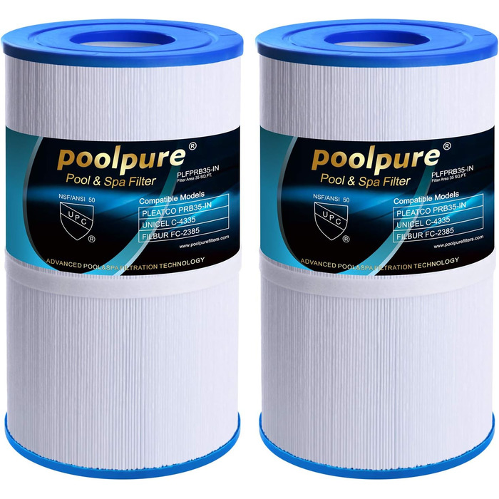 POOLPURE робот-пилосос для басейну, подвійний мотор, подвійний Hall-датчик, LED-дисплей, автоматичне паркування, водонепроникний IPX8, бездротовий, 35 дюймів, 2 шт.