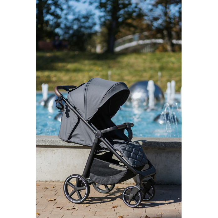 Дитячий прогулянковий візок 4BABY Stinger, алюмінієва рама, гелеві колеса, компактне складання