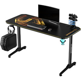 Ігровий стіл ULTRADESK FRAG V3 LED RGB - вміщує 2 монітори - сталева конструкція - 150x60 чорний