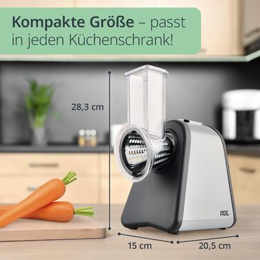 Електричний овочевий слайсер | Тертка для овочів та фруктів | Набір з 4 лезами | Модель для сиру | Потужність 200-500 Вт