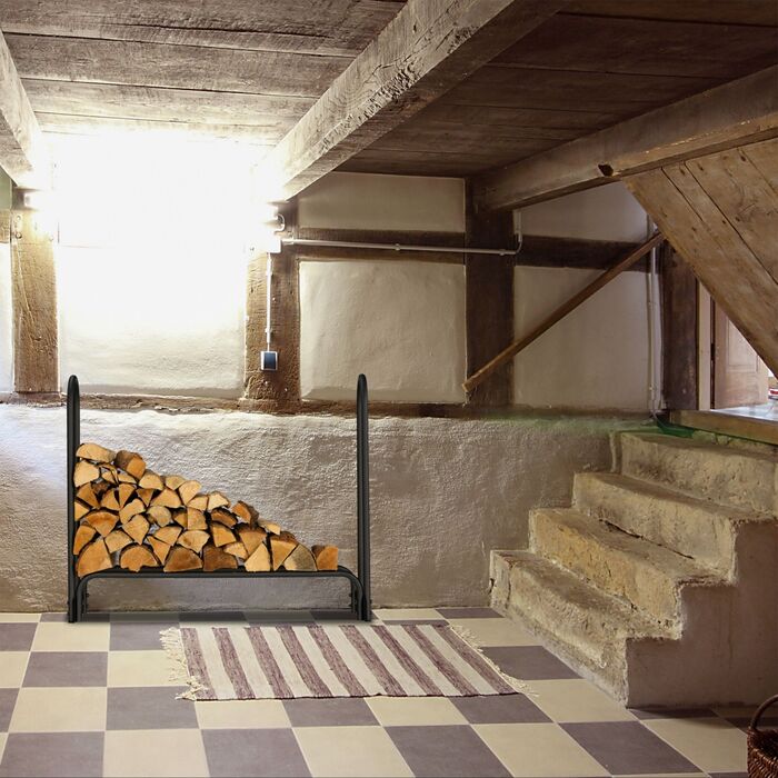 Стелаж для дров Relaxdays з металу, 110 см