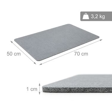 Relaxdays Килимок для ванної кімнати з дрібнозернистого піску