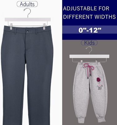 Дерев'яні вішалки для штанів та спідниць Amber Home з золотими кліпсами (24 шт.)