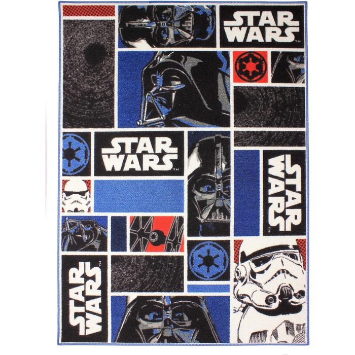 Пов'язані ткачі Star Wars I. ІГРОВИЙ КИЛИМОК 95X133, Нейлон, Чорний, 8,5 см Символи Зоряних воєн