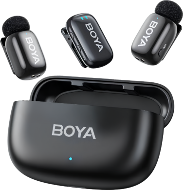 Бездротовий петличний мікрофон BOYA mini-18 TRS for camera Black
