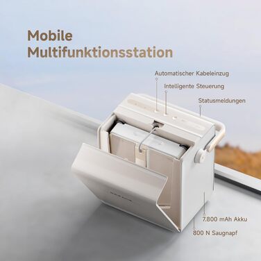 Робот-прибиральник вікон Dreame, 5500 Па, CornerClean, Dual Spray, інтелектуальна навігація (C1 Station)