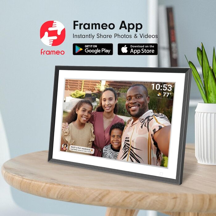 Цифровий фоторамка Cytem 10.1 дюйма | Wi-Fi, FrameO, 32GB, сенсор руху, автоповорот, IPS 16:10, сенсорний екран, чорно-білий