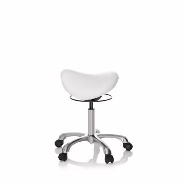 Стільець-сідло / крісло-сідло ORTHO SIT зі штучної шкіри білий hjh OFFICE