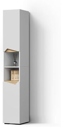 Шафа-комод Livinity Bad Timavo, білий, 60 x 67 см з полицею, білий (висока шафа)