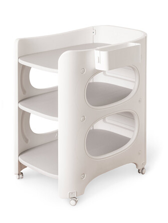 Столик сповивальний Mealux Dora з матрацом (арт. KD-E062 Grey/White+mattress)