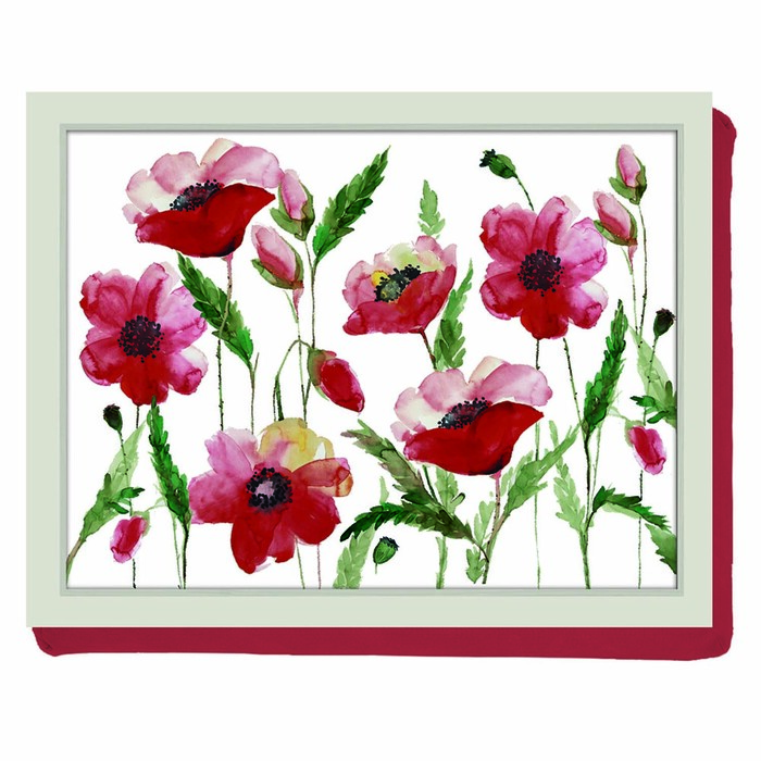 Піднос із підкладкою Kitchen Craft Poppies, 44 x 34 см