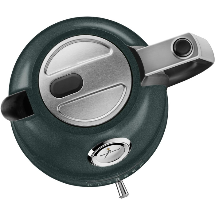 Електричний чайник KitchenAid з регулюванням температури 50-100°C, 1.5L, нержавіюча сталь (Empire), фільтр від накипу