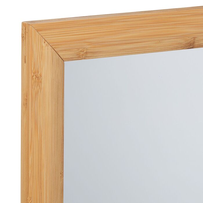 Дзеркало для стіни Relaxdays з бамбуковим обрамленням