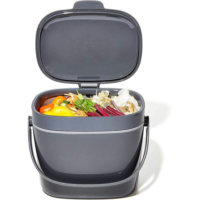 OXO Konteiner для компосту Easy-Clean, 6.6л, пластик, антрацит