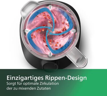 Блендер Philips HR2041/41 450 Вт, ProBlend, 1,9 л, пластикова чаша, з пляшкою, чорний