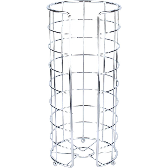Постачає окремо стоячий тримач для туалетного паперу з дротяною рамою, матовий нікель (хром, 1 упаковка)