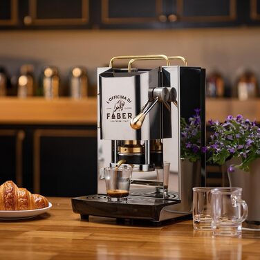 Кавомашина Faber Pro Deluxe з міді та вафельниці з Ese паперу 44 мм (з нержавіючої сталі)